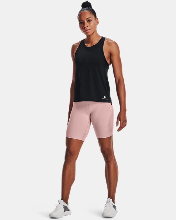 Women's UA Meridian Bike Shorts, Pink, pdpMainDesktop image number 2